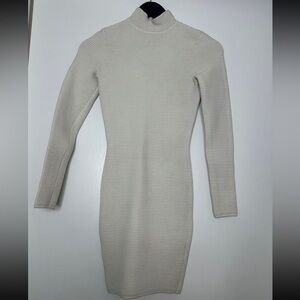 Torn By Ronny Kobo - Fitted Long Sleeve White Dress